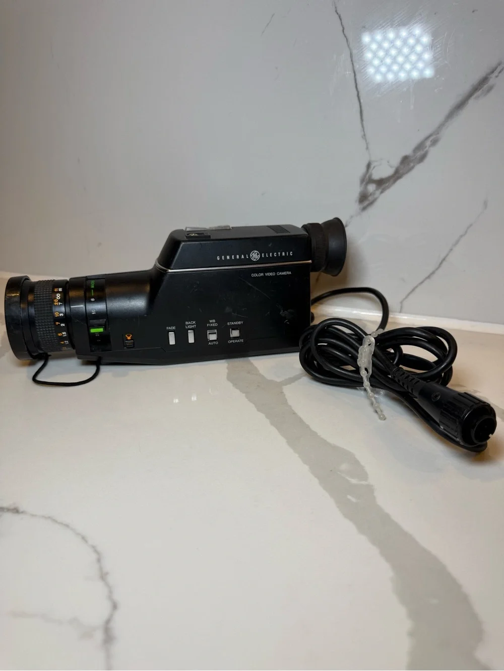 Vintage GE General Electric Color Camera Japan Lens 1984 VCR Camcorder UNTESTED